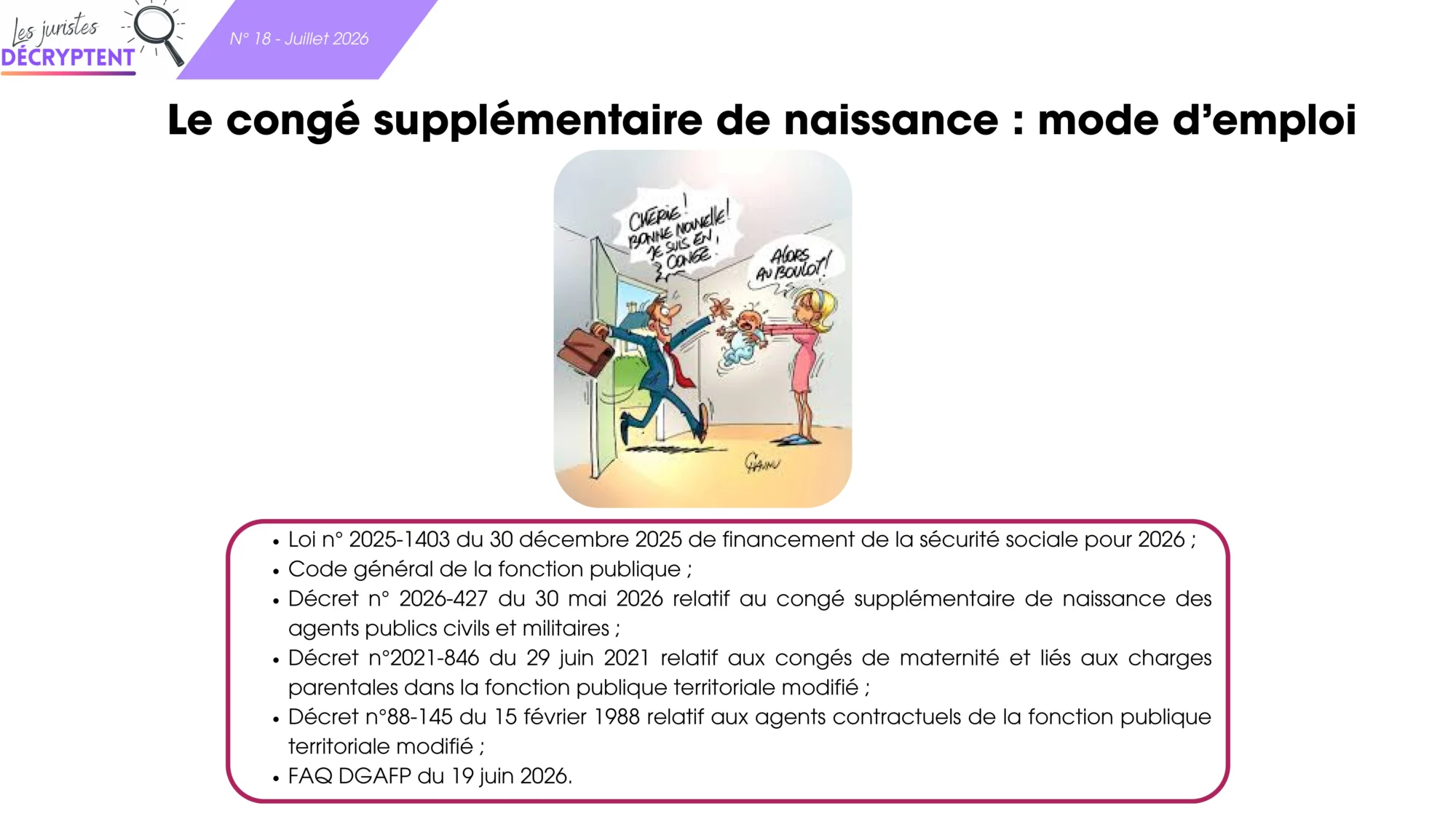 juristes décryptent juillet 2026 – congé naissance img